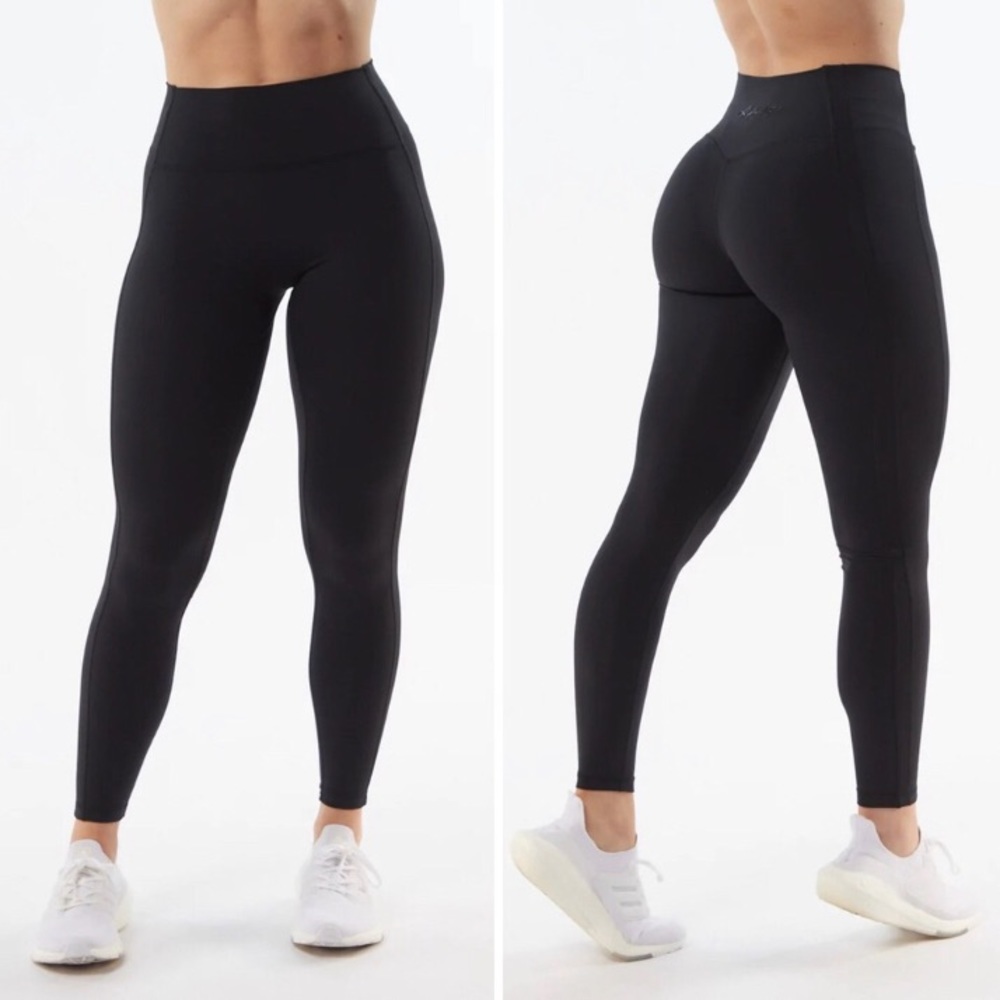 Alphalete Pulse Kinetic Blackout Leggings Large